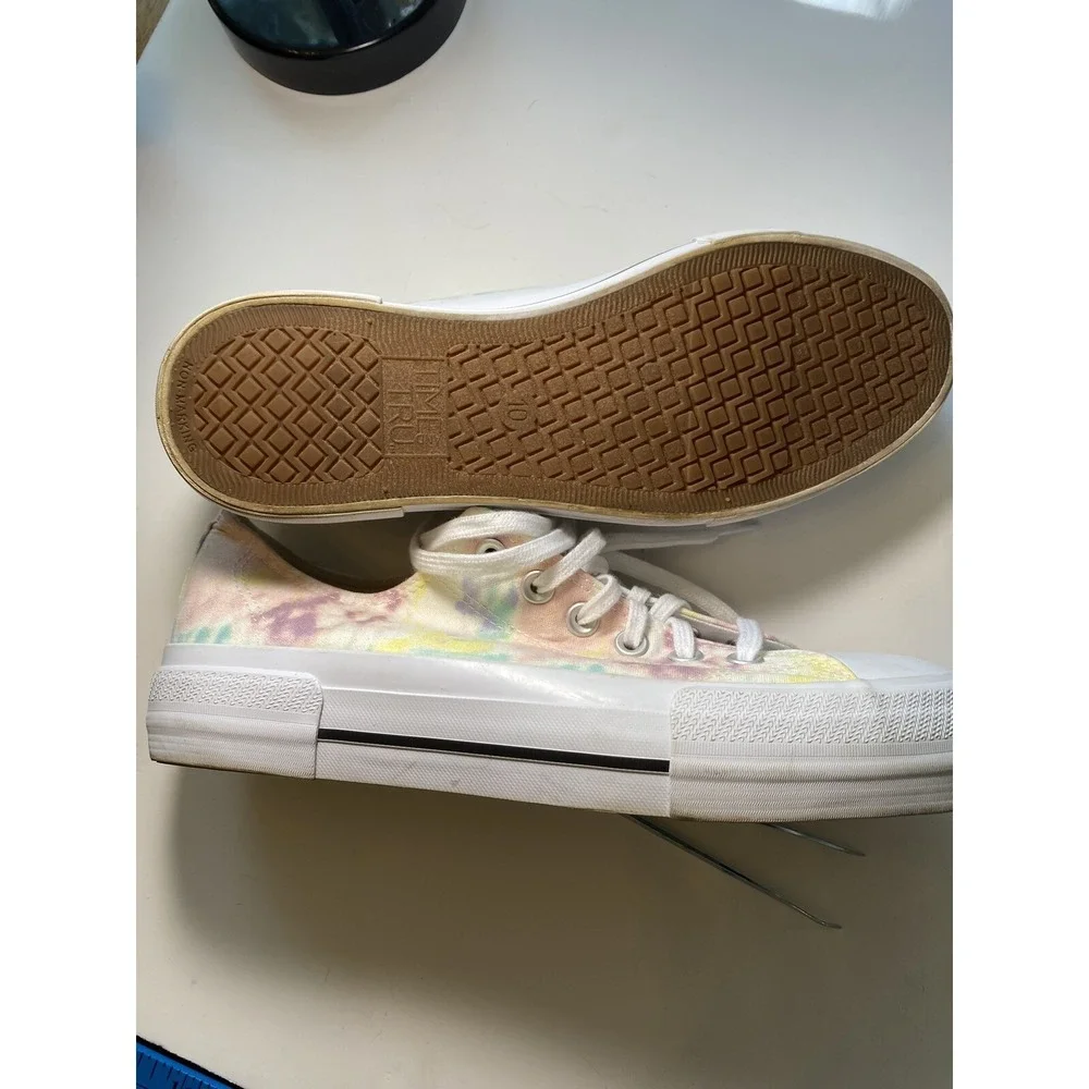 Tie Dye‎ Sneakers Time & Tru Pastel Casual Low Top Canvas Shoes Stylish
